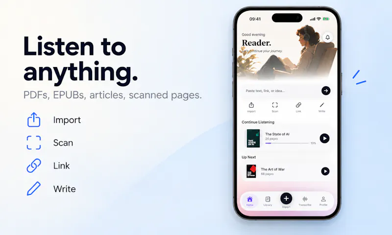 Mirent · Every document, out loud screenshot 2