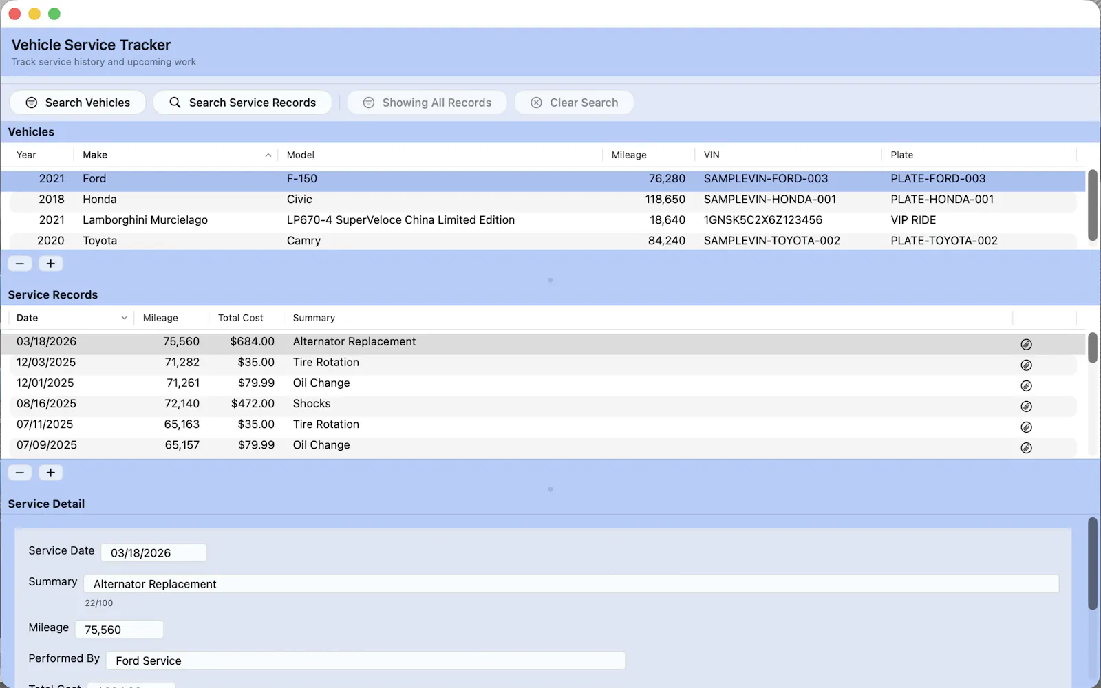 Vehicle Service Tracker screenshot 8