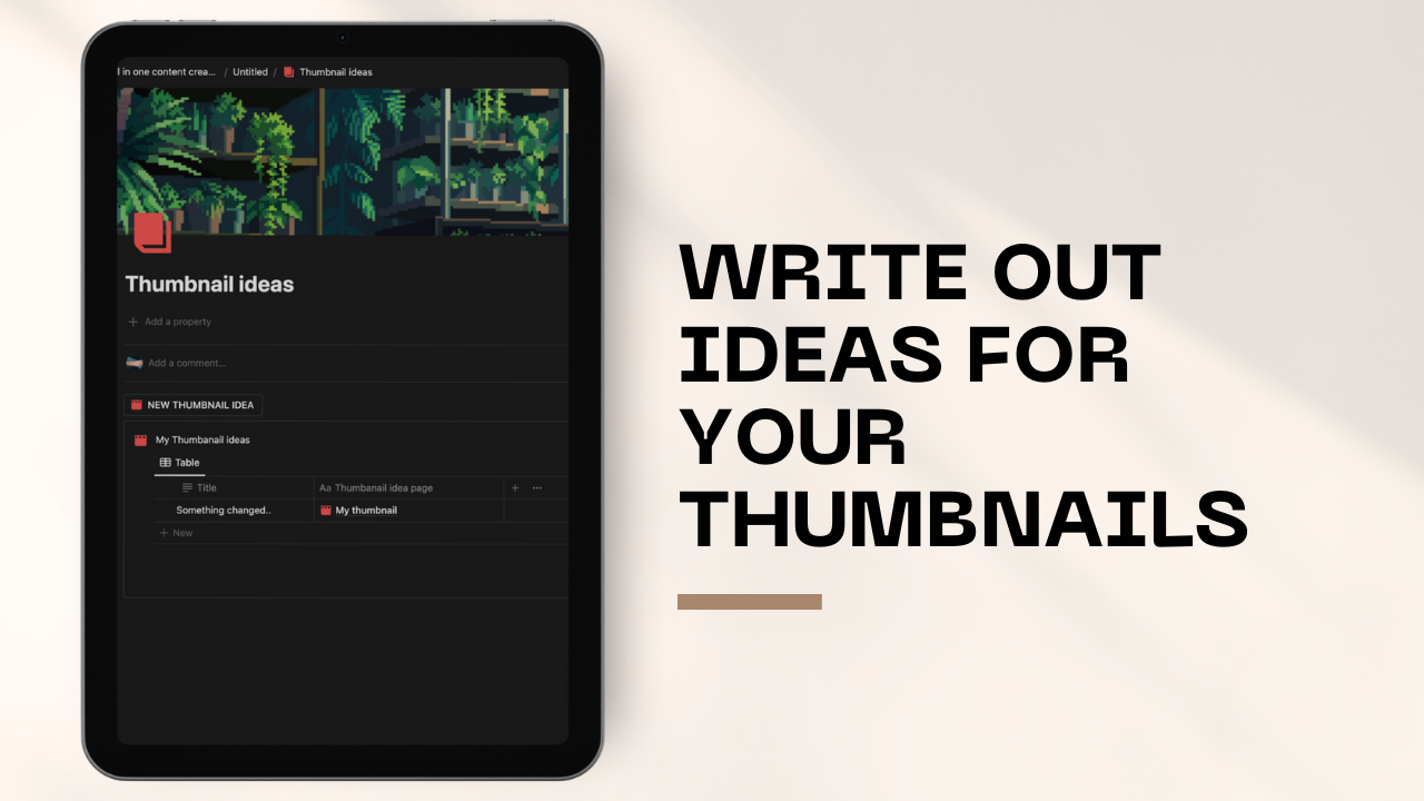 แผงควบคุมการสร้างเนื้อหาความคิด - ความคิดเทมเพลต YouTube: ปรับปรุงเวิร์กโฟลว์ของคุณ! media 5