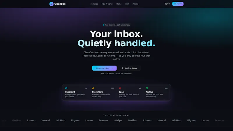 CleanBox screenshot 1