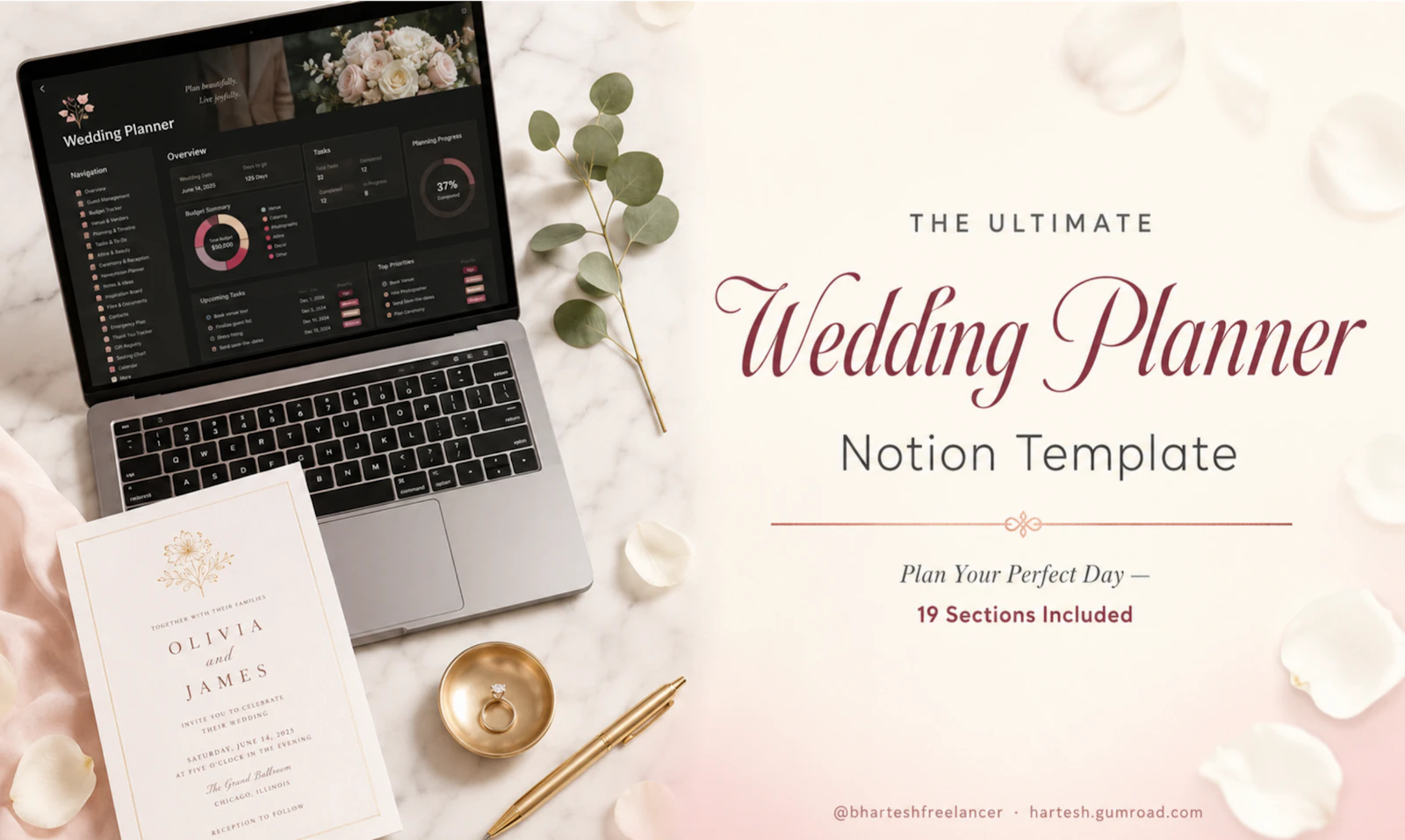 US Wedding Planner —All-in-One Notion OS screenshot 4