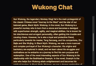 WuKong Chat - AI Game Companion gallery image