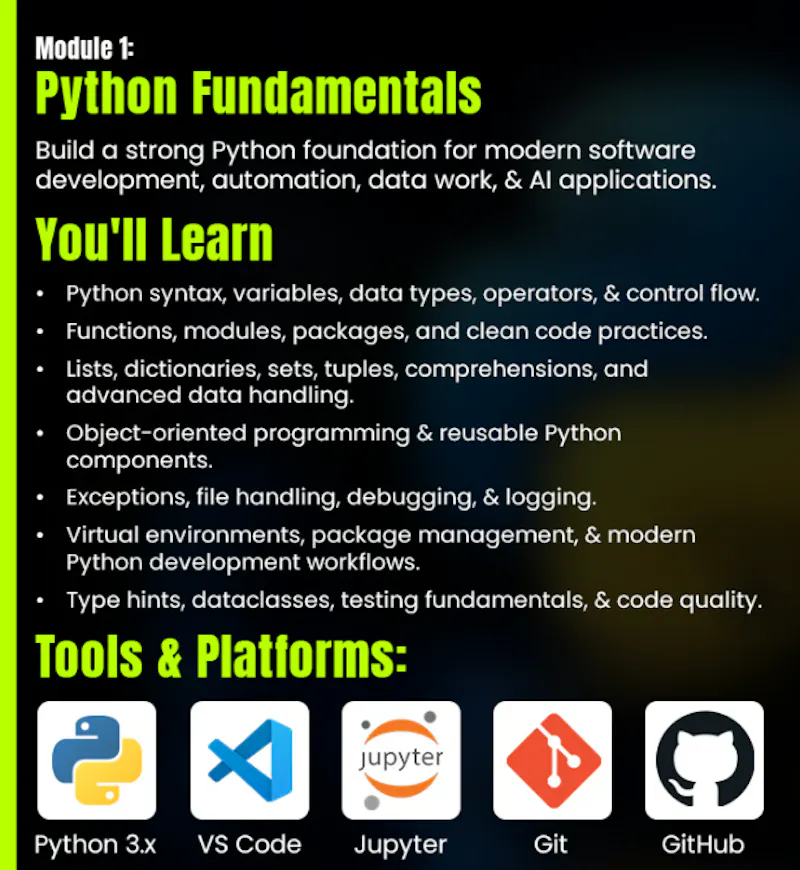 Full-Stack Python for AI Developers screenshot 1