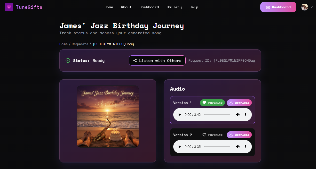 Média Tunegifts - Transformez vos émotions en une chanson - instantanément. 4