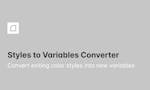 Styles to Variables Converter image