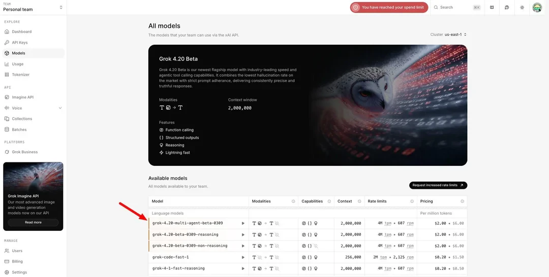 Grok 4.2 Beta 2 screenshot 3