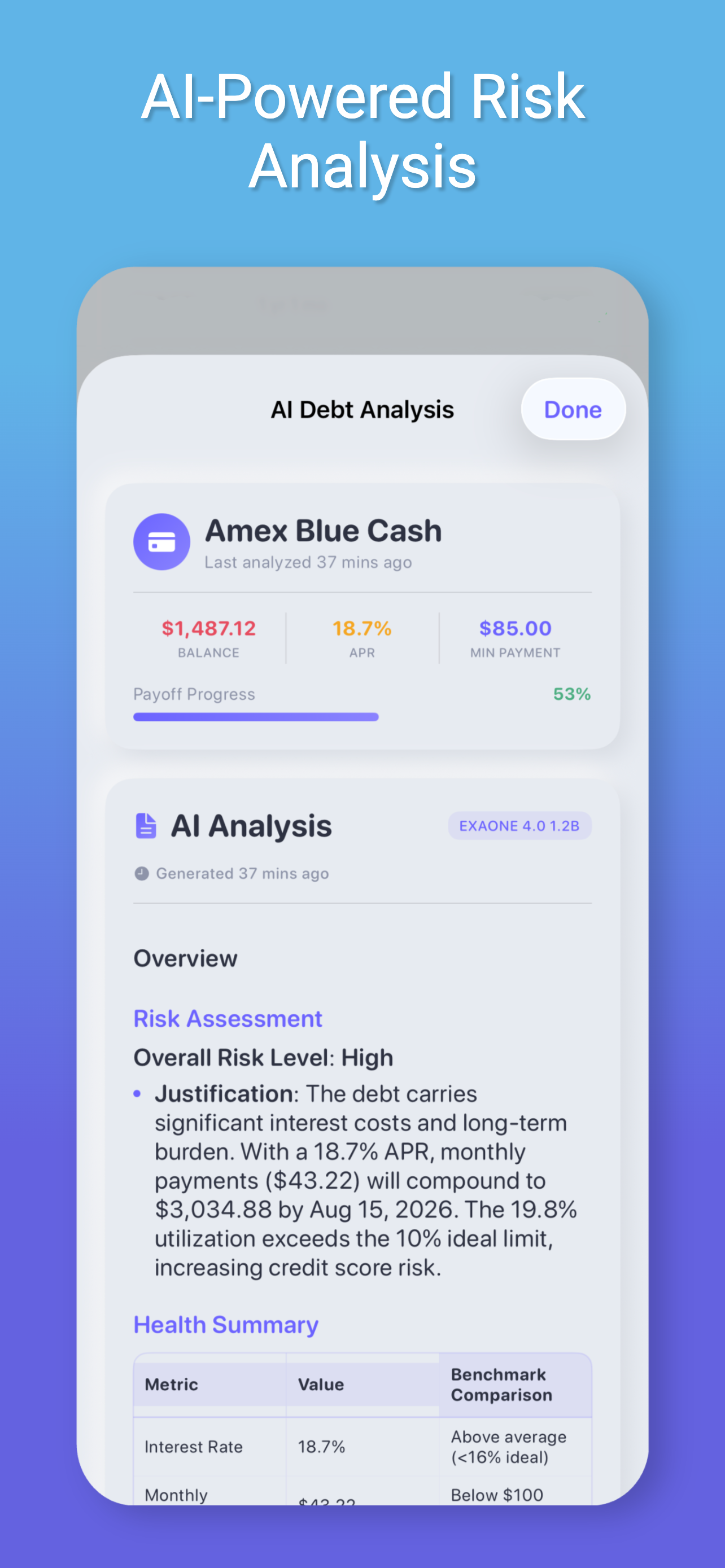 Payoff AI Pro – Private AI Debt Planner gallery image