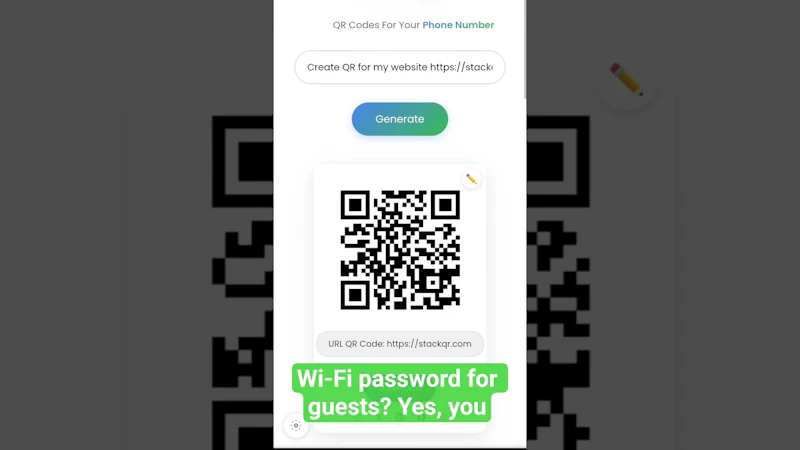StackQR screenshot 1 (video preview)