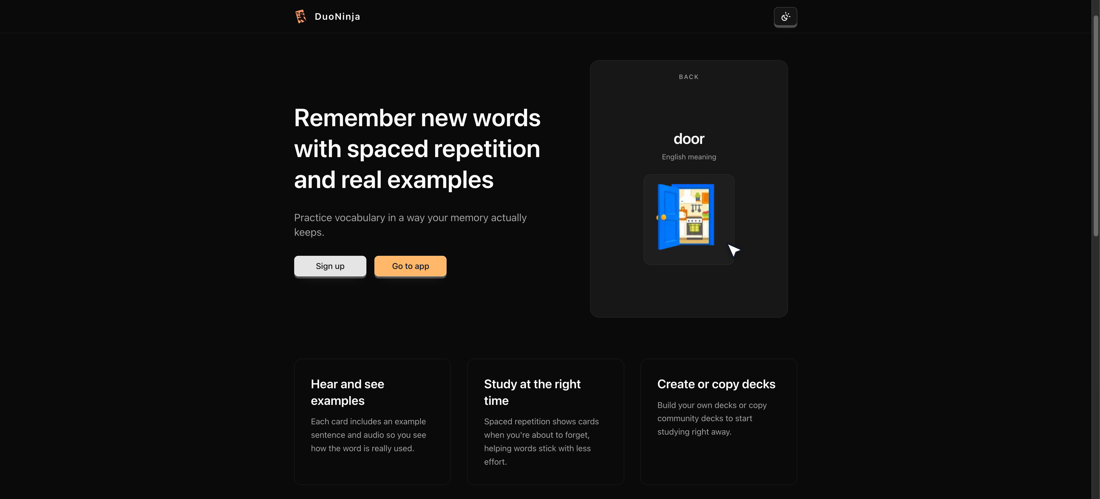 DuoNinja - Main product screenshot demonstrating key features and user interface