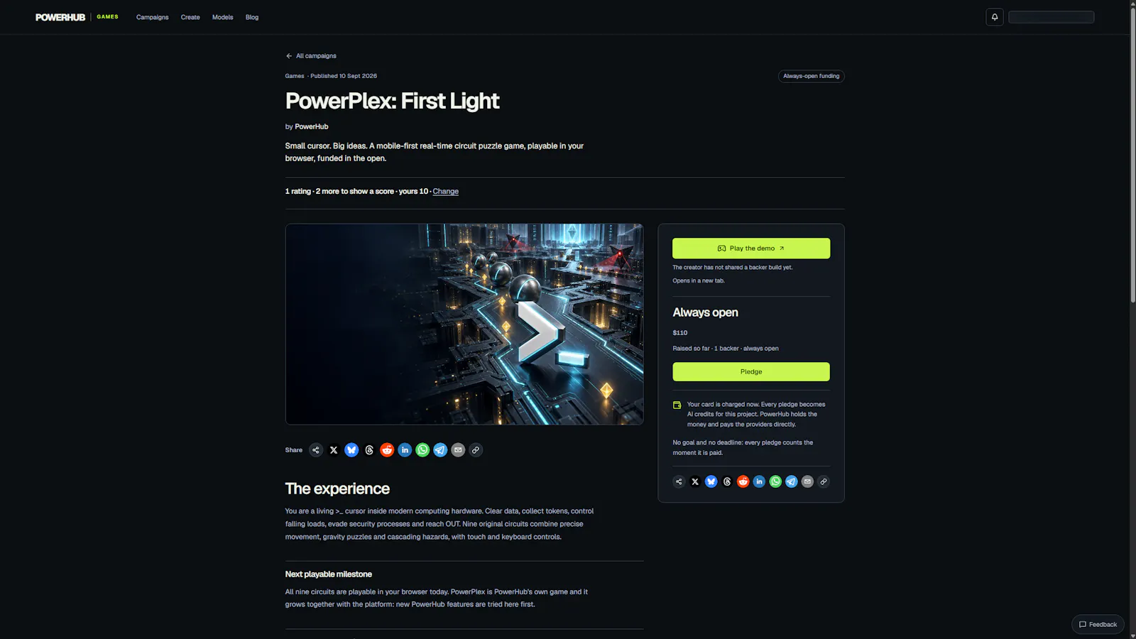 PowerHub screenshot 2