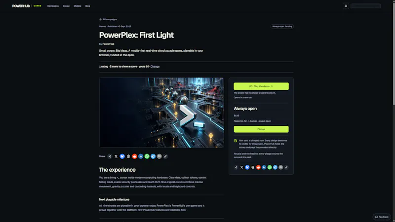 PowerHub screenshot 2