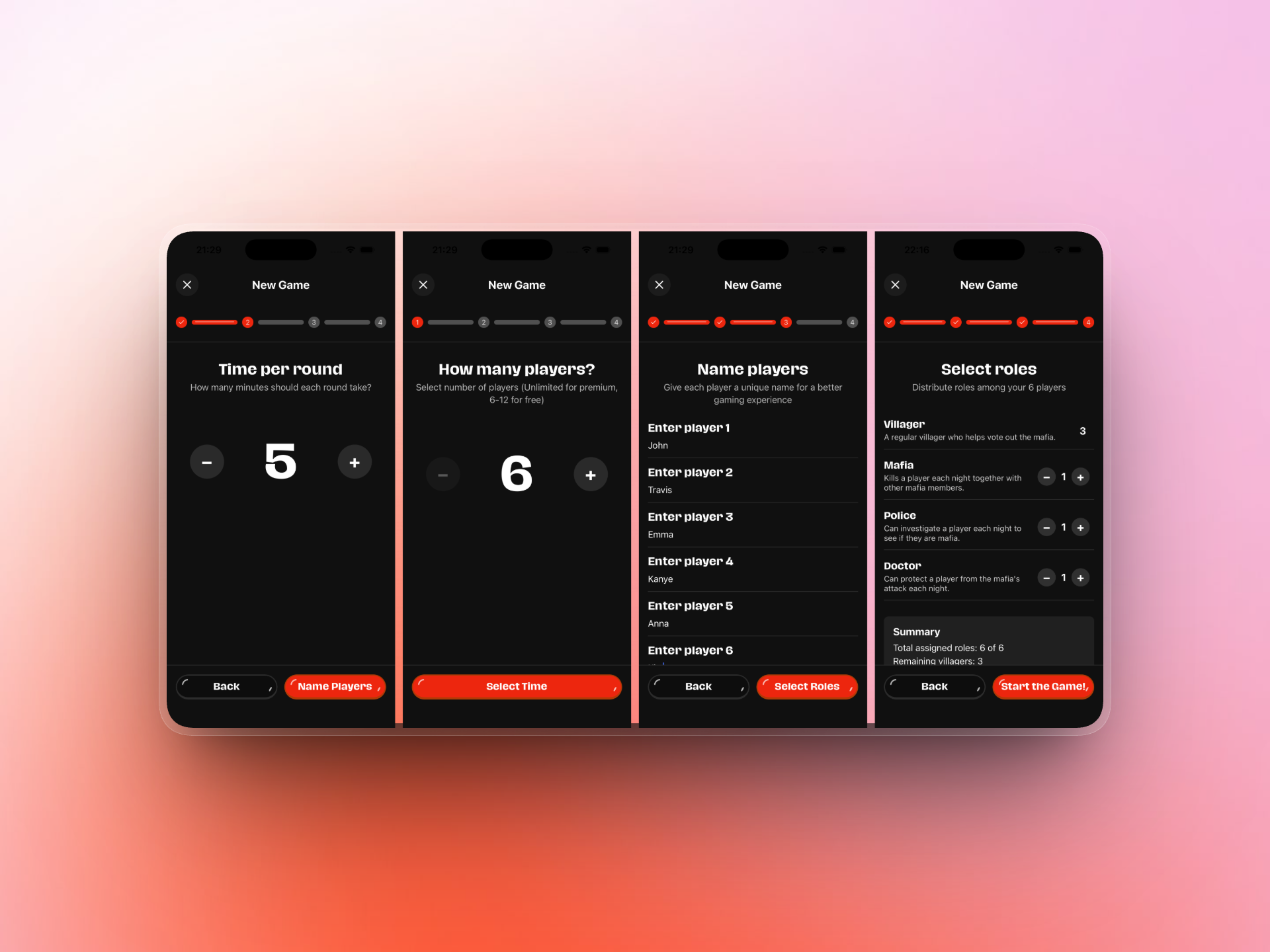 Mafia - Find the traitor - Screenshot 2 showing product features and functionality
