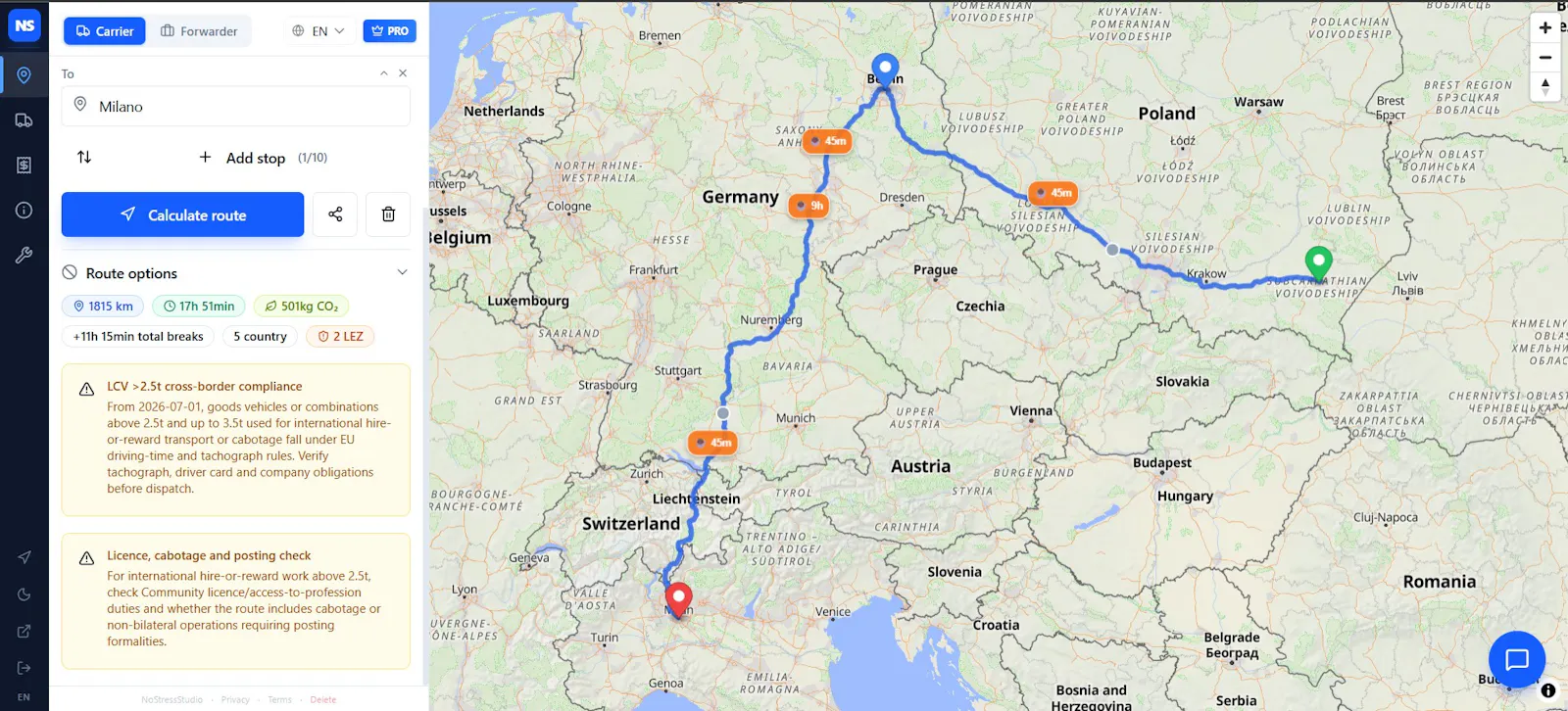 NSRoute screenshot 2