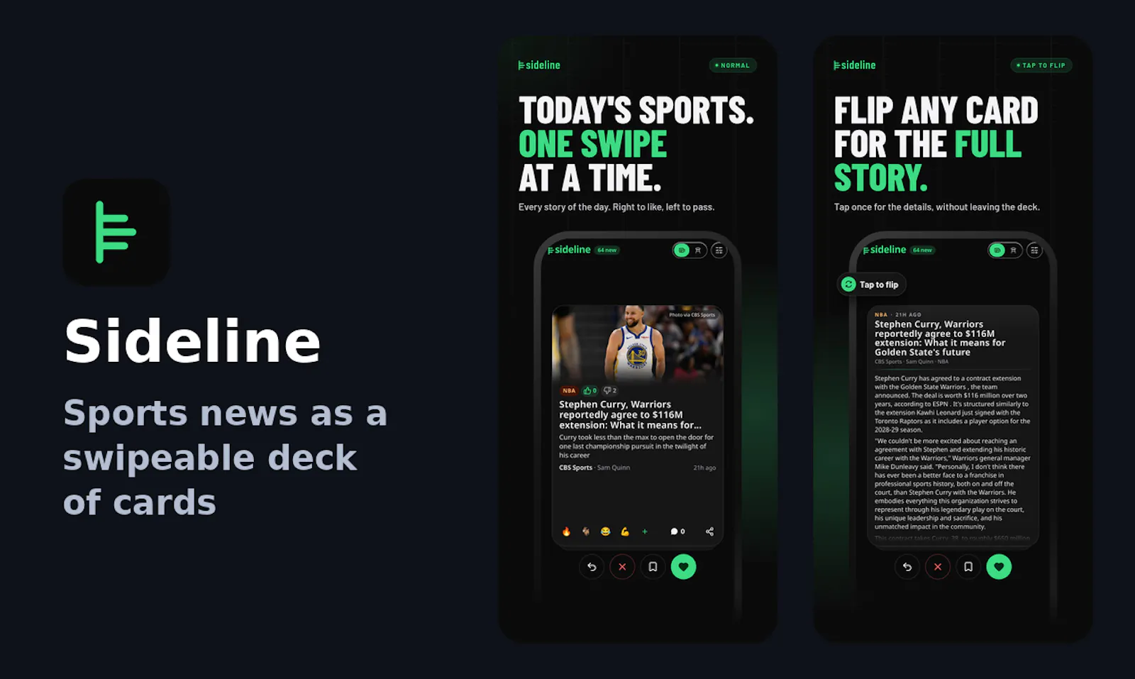 Sideline screenshot 1