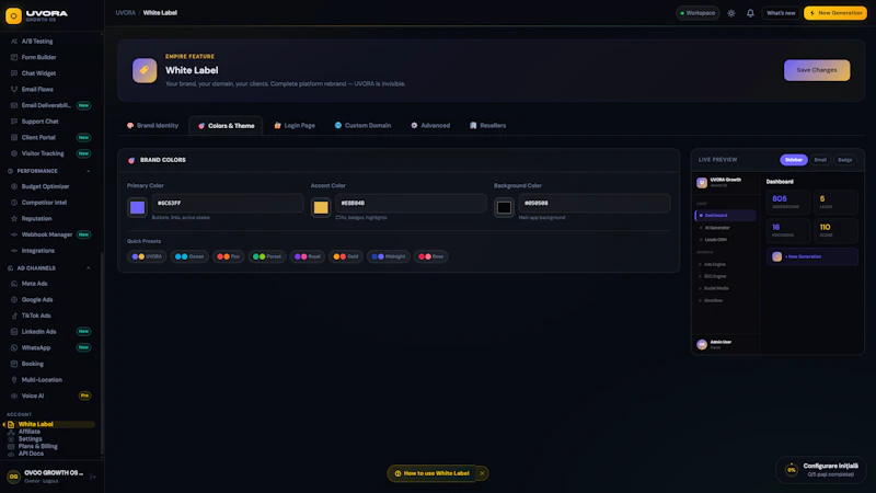 UVORA Growth OS screenshot 6