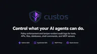 Custos — The bouncer for your AI agents