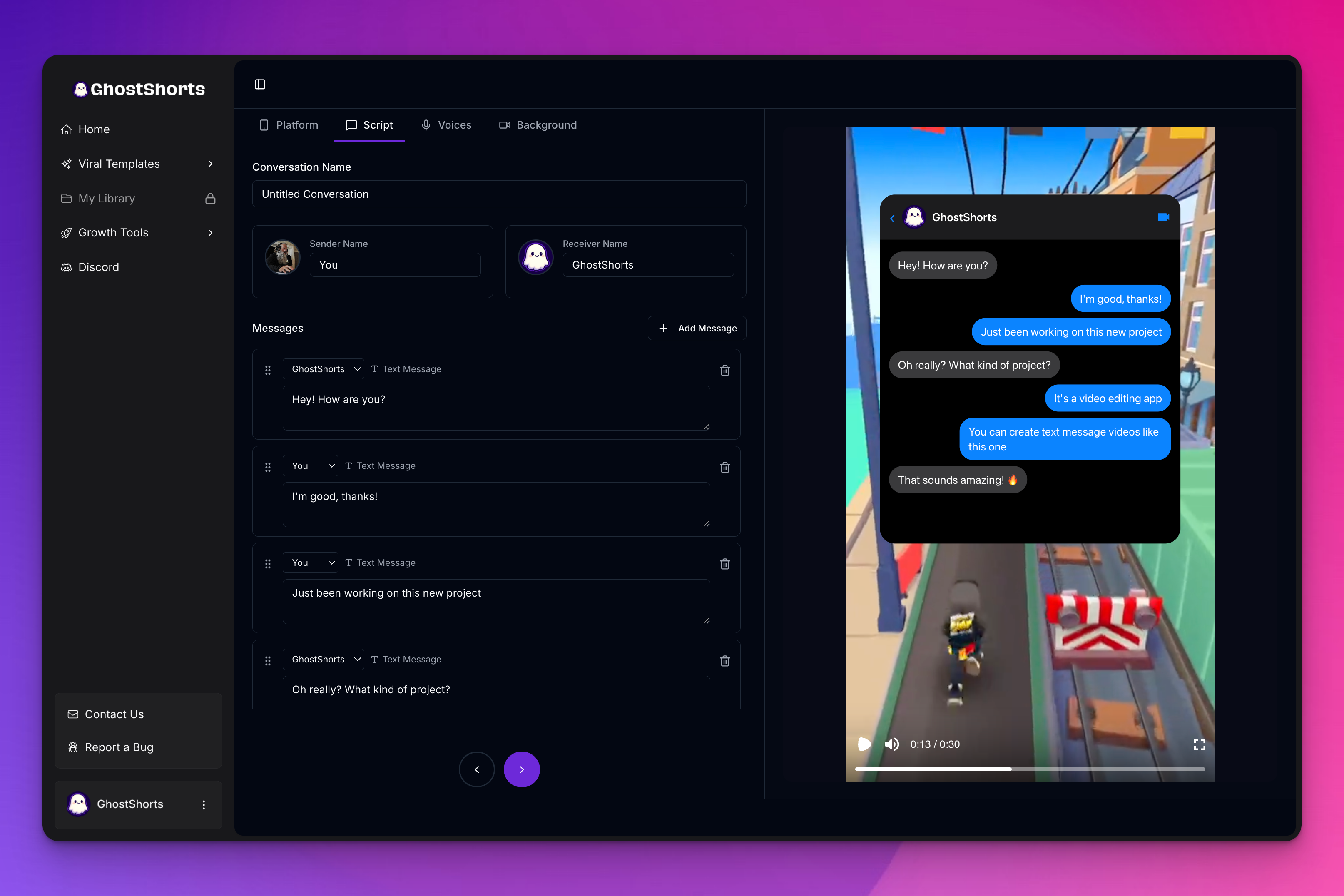 GhostShorts - Screenshot 5 showing product features and functionality