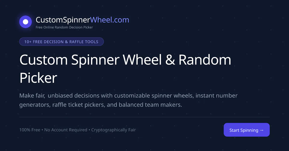 Custom Spinner Wheel gallery image