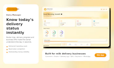 Dairy Manager — Milk Delivery Mini App gallery image