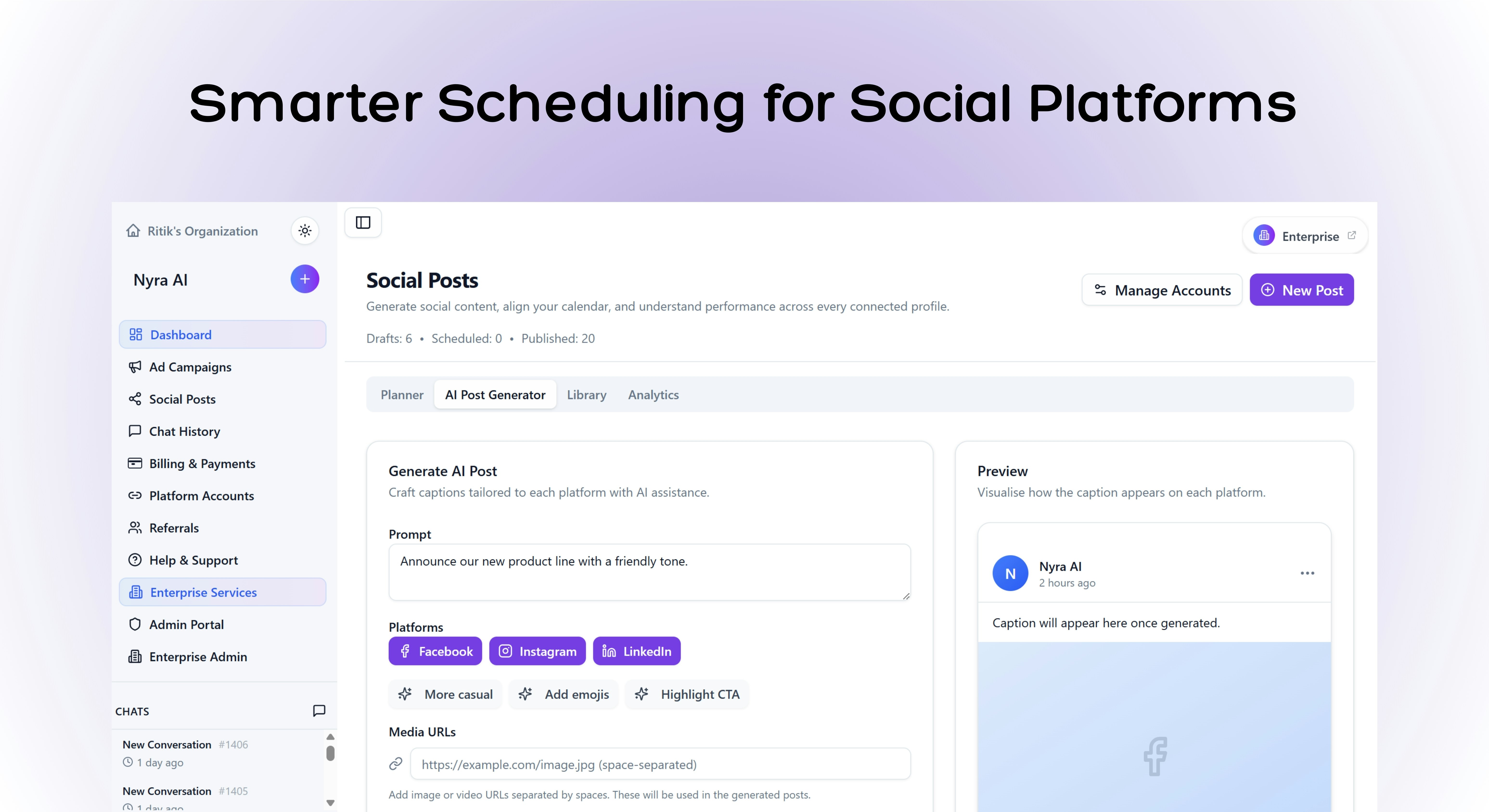 Nyra AI 2.0 Your AI Ads Copilot - Screenshot 4 showing product features and functionality