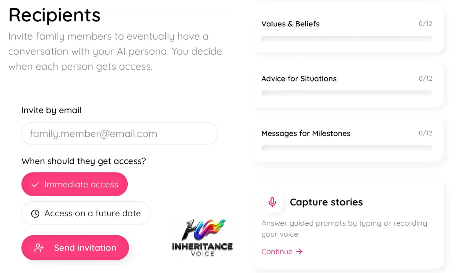 Inheritance Voice screenshot 3