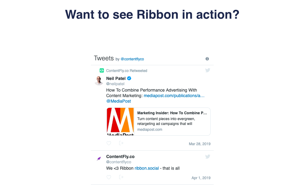 Ribbon.Social gallery image