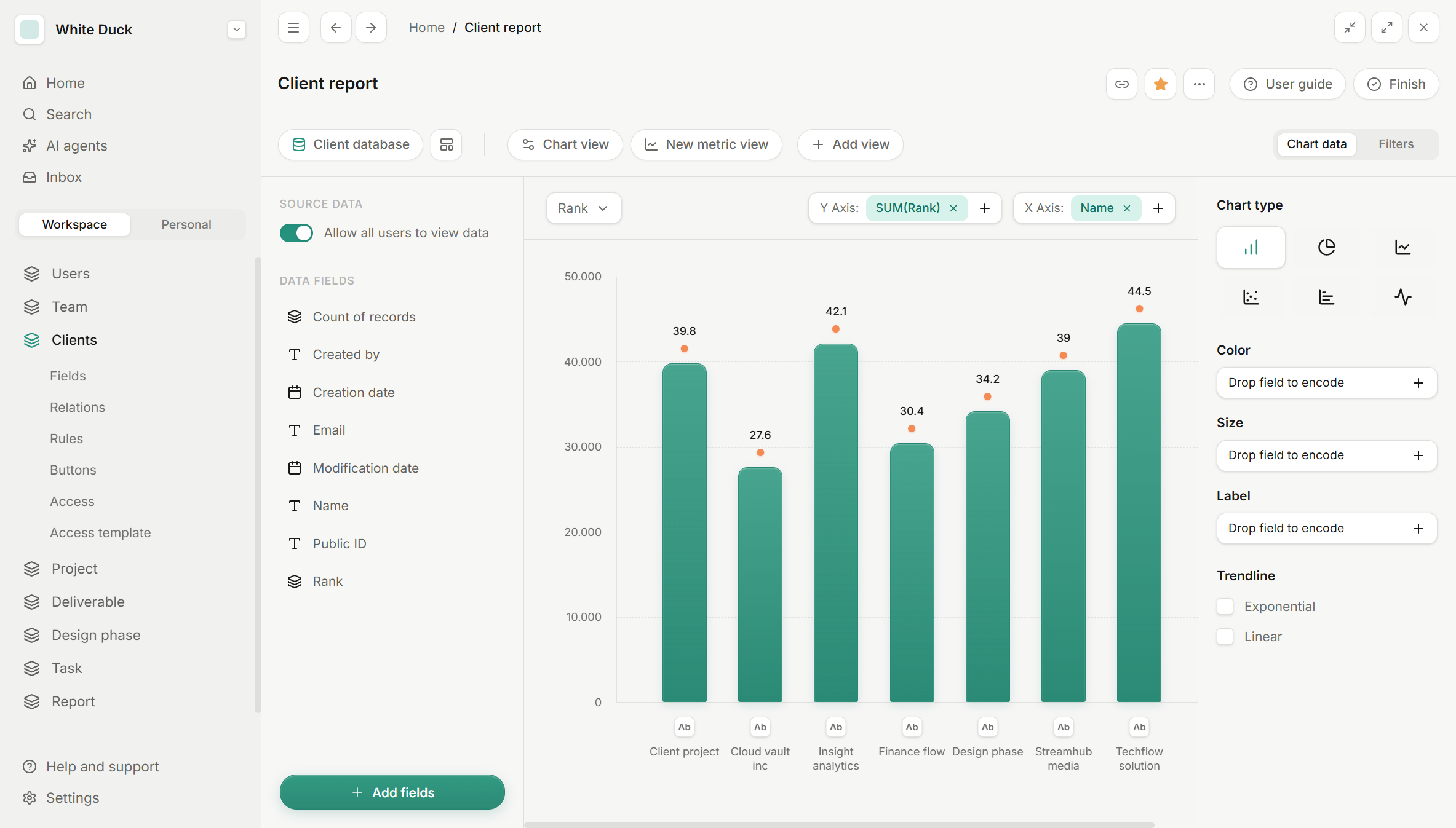 Client Report Dashboard gallery image