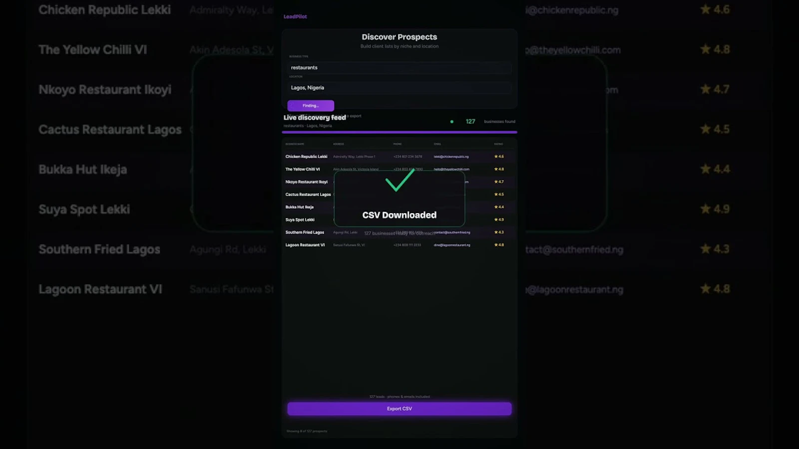 LeadPilot screenshot 1 (video preview)