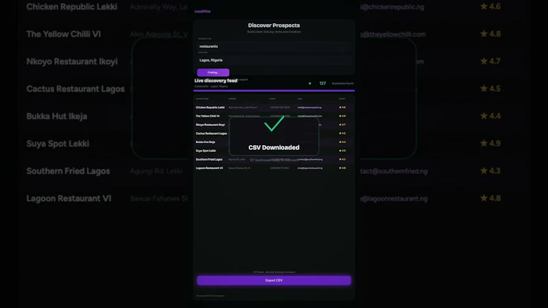 LeadPilot screenshot 1 (video preview)
