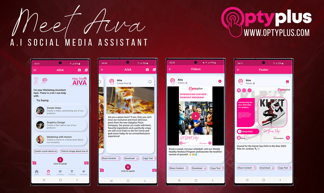 Media AIVA - Pembantu Media Sosial Optyplus 3
