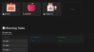 Daily Tasks & Routine -- Notion Template gallery image