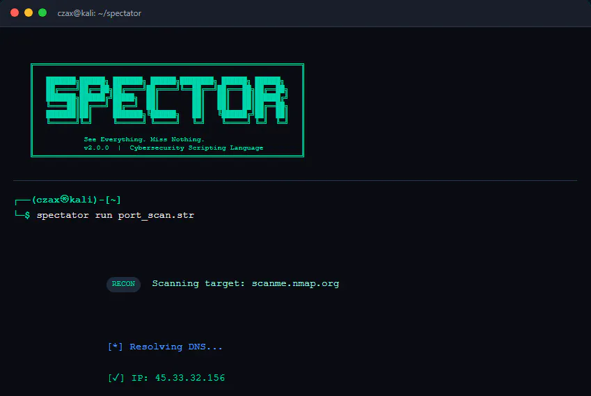 Spectator Language 제품 배너