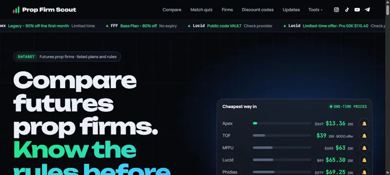 Prop Firm Scout screenshot 3