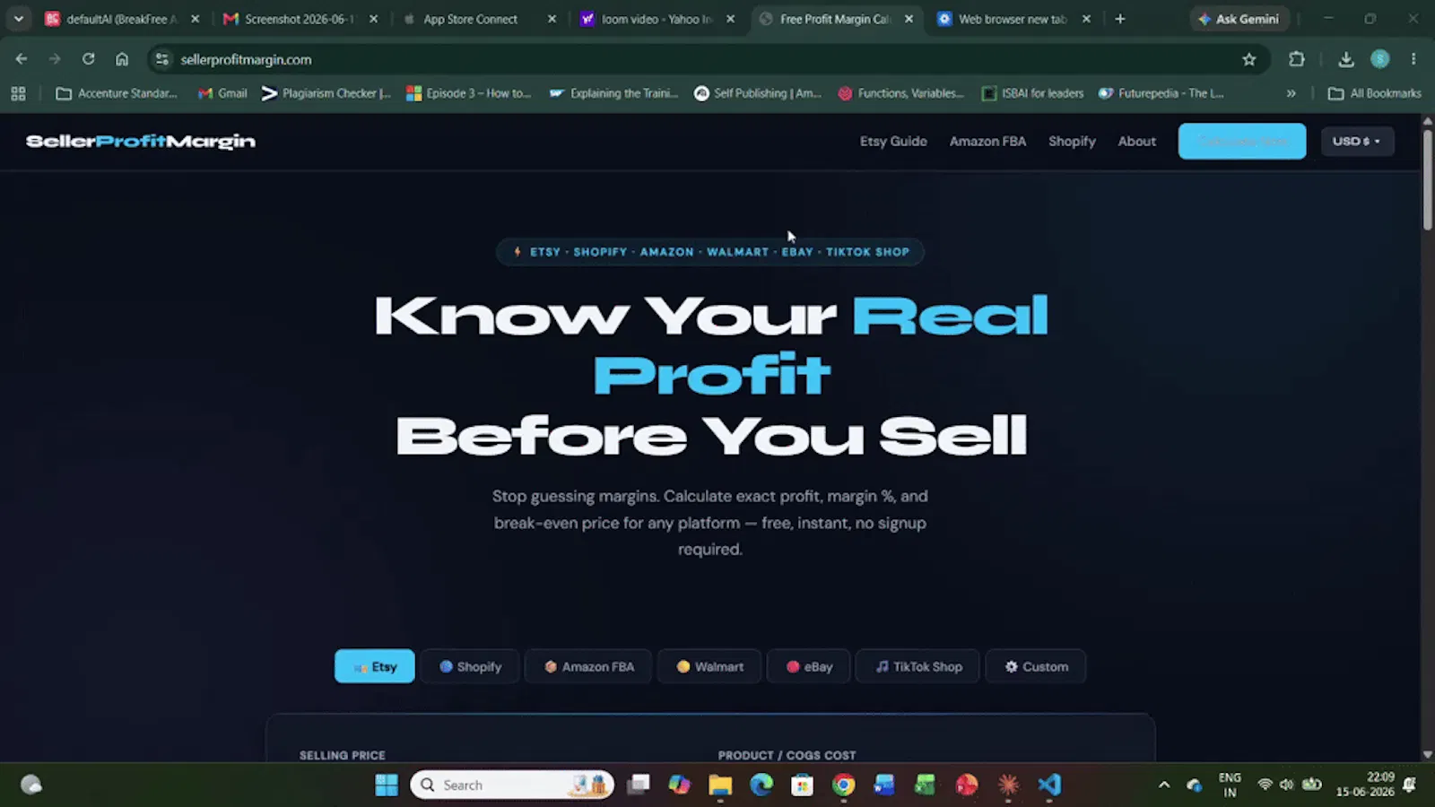 SellerProfitMargin screenshot 1 (video preview)