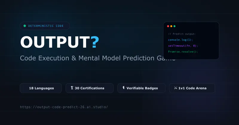 OUTPUT? — Code Prediction Game screenshot 1