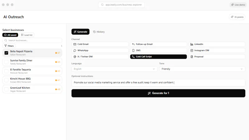 Leadiy screenshot 4