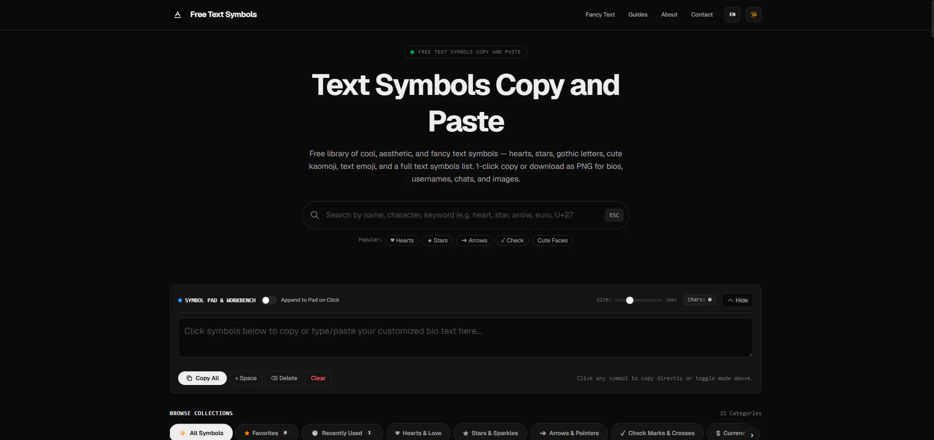 Free Text Symbols gallery image
