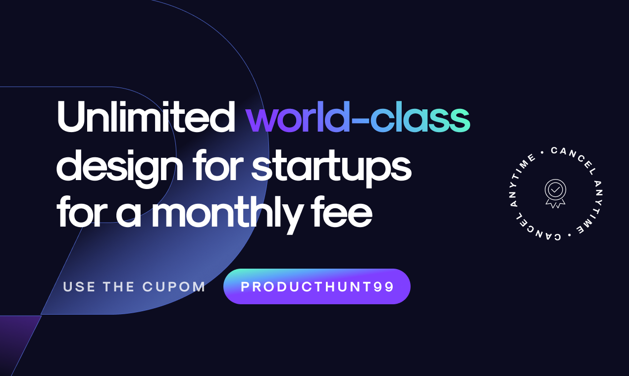 startuptile PixelClub-Unlimited world class design for startups for a monthly fee