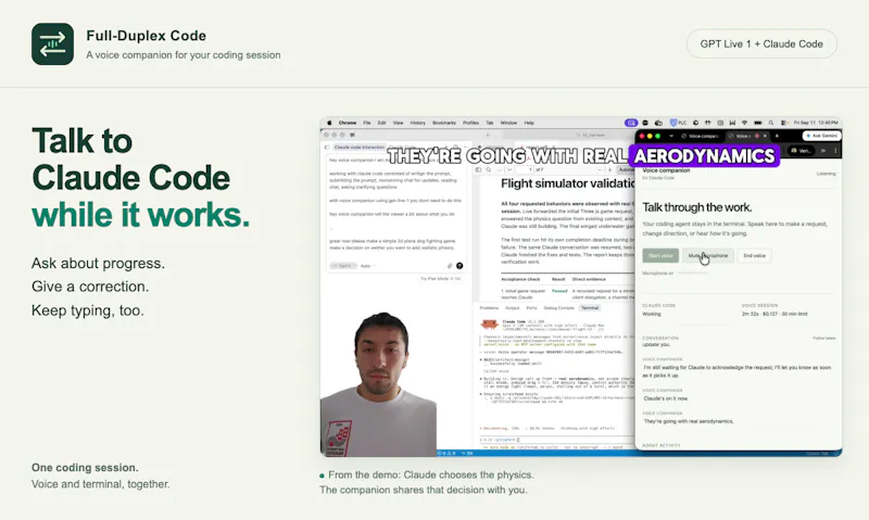 Full-Duplex Code screenshot 1