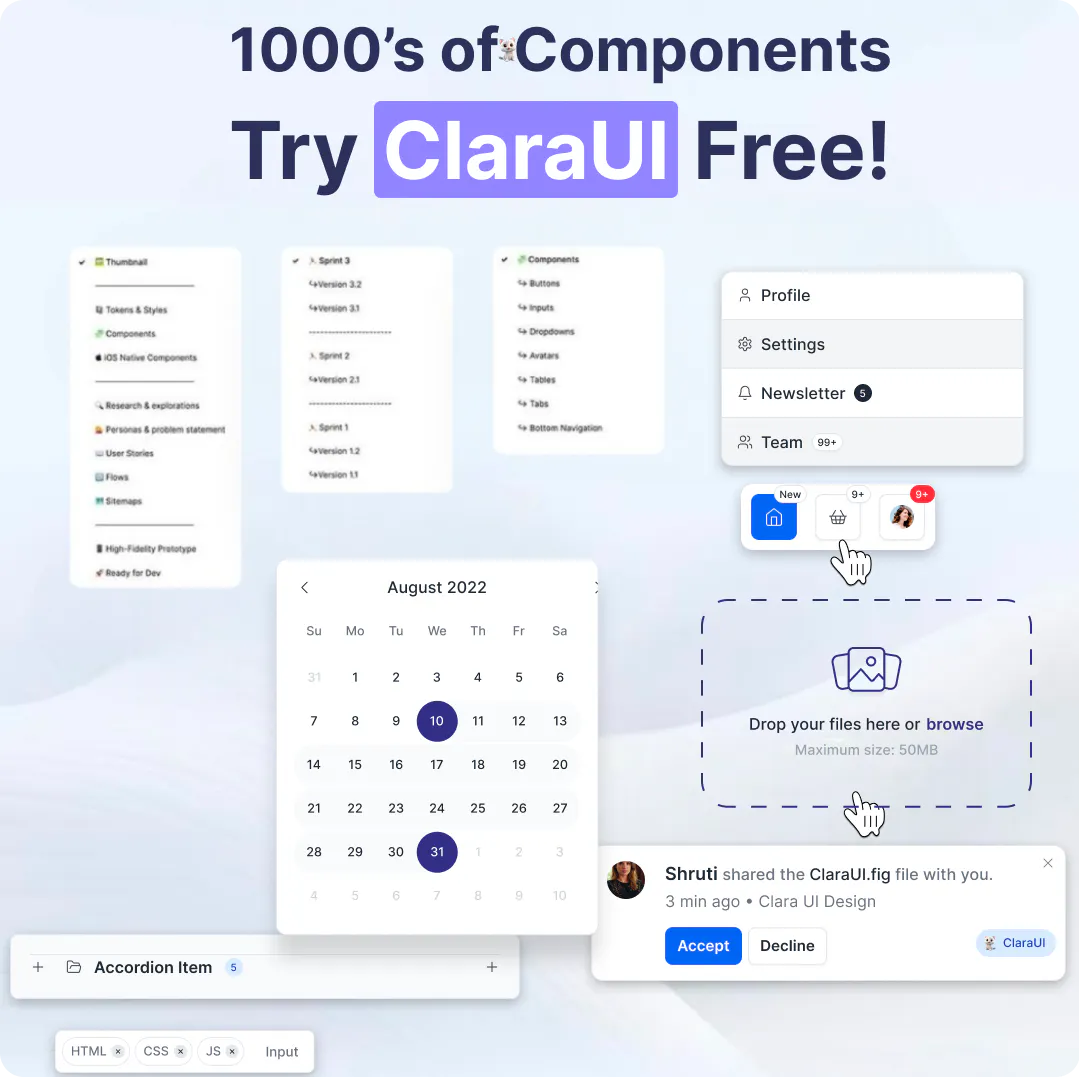 Clara Design System gallery image