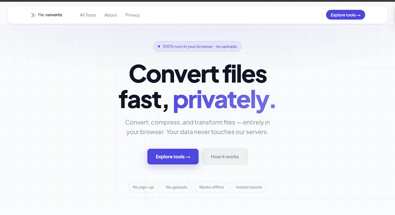 FileConvertiz screenshot 1