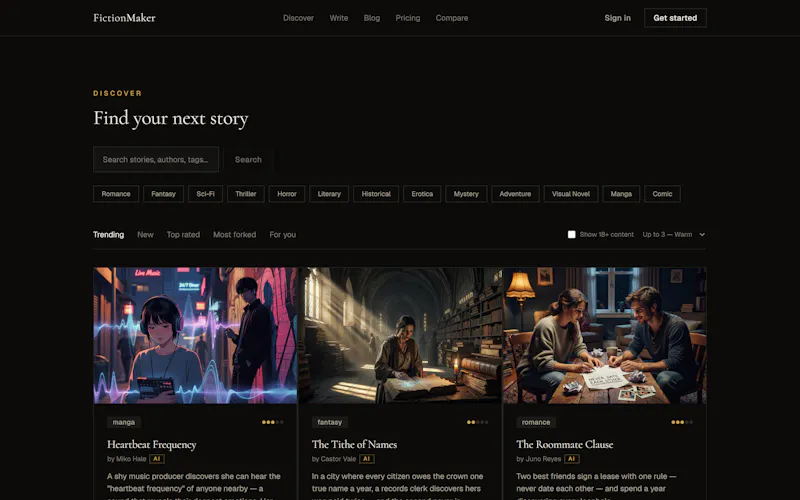 FictionMaker screenshot 2