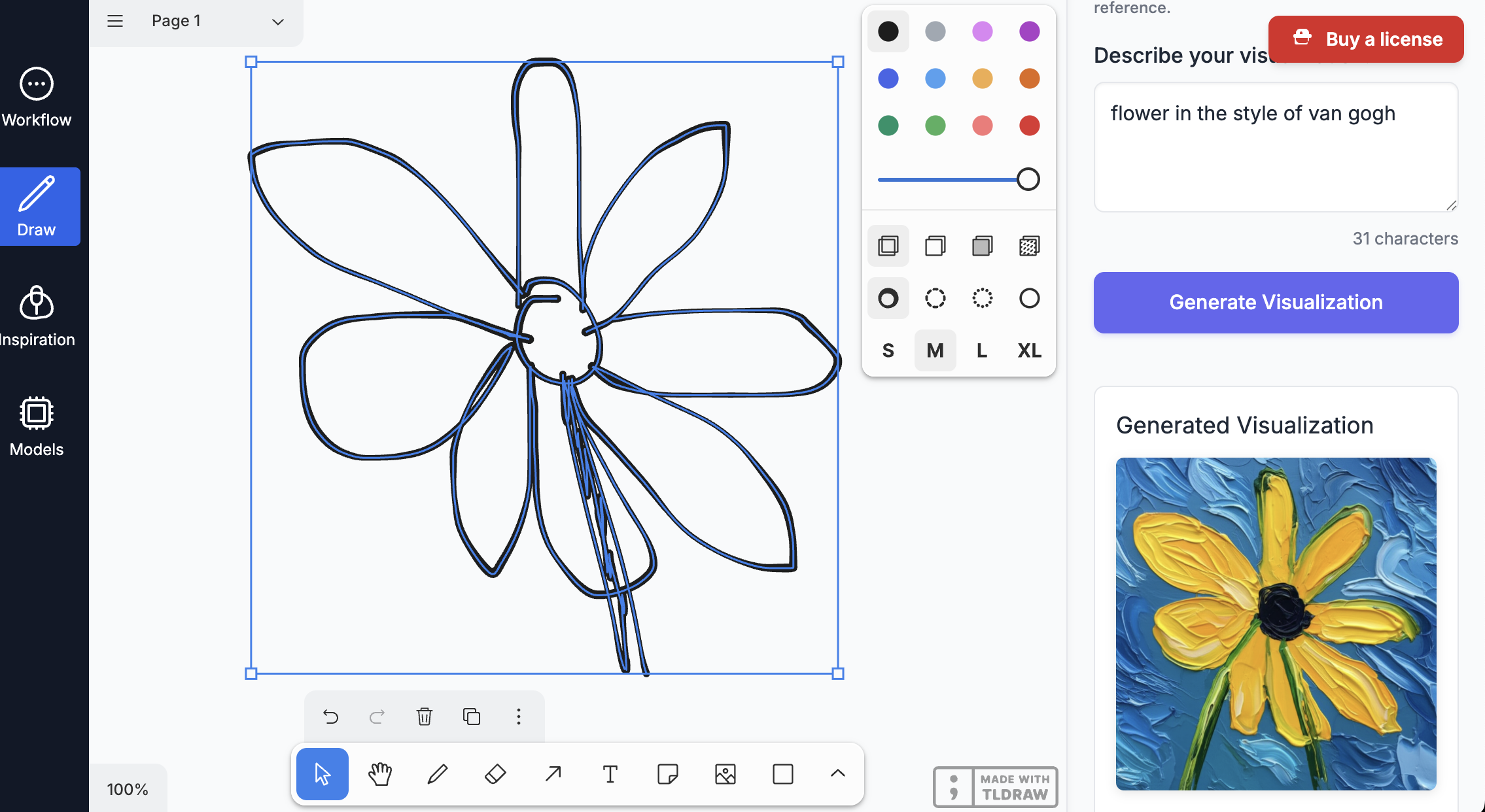 Mídia 3 de GiraffeDesigner v2 - Modo de desenho! - Obtenha controle preciso e gerar anúncios legais de AI