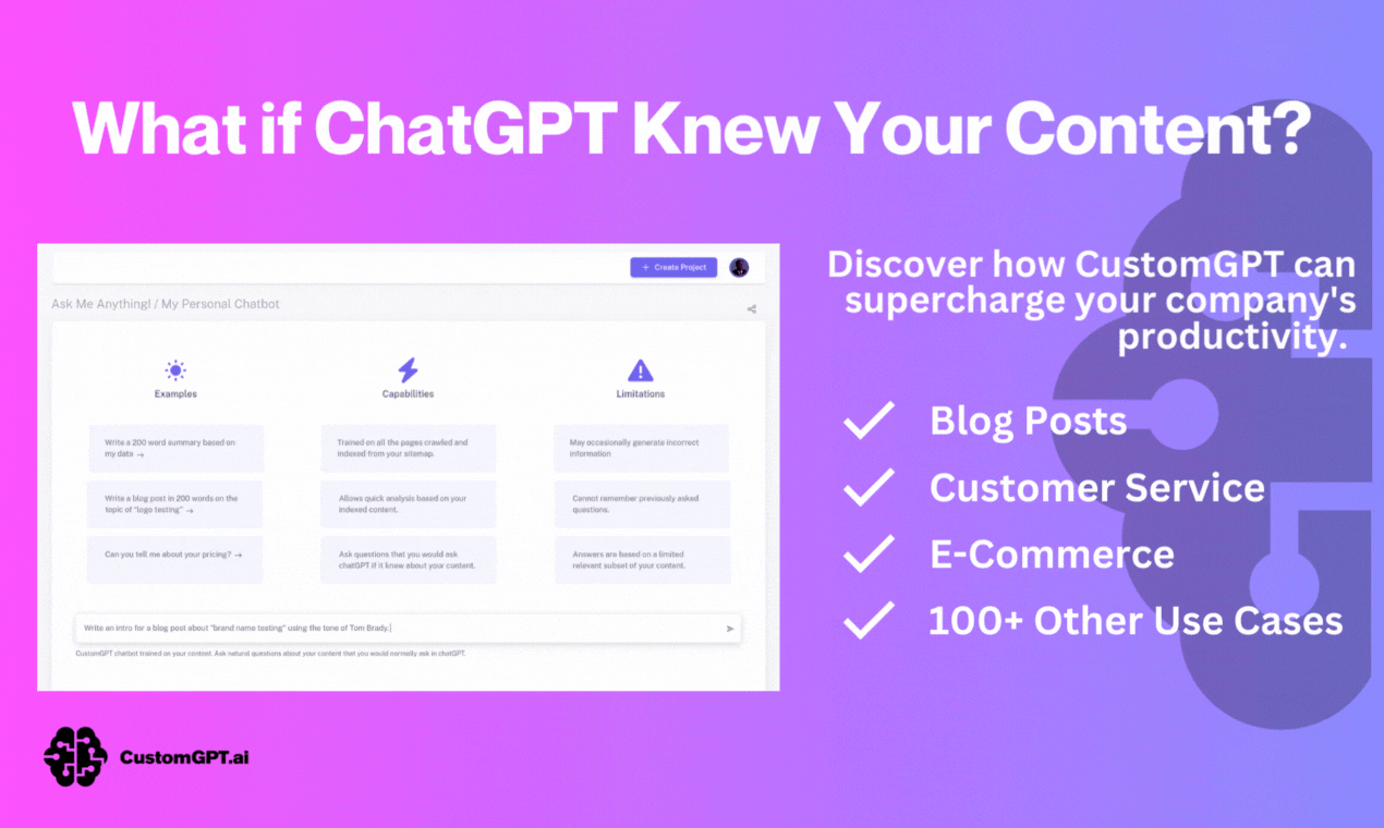 CustomGPT - Build your own ChatBOT media 3