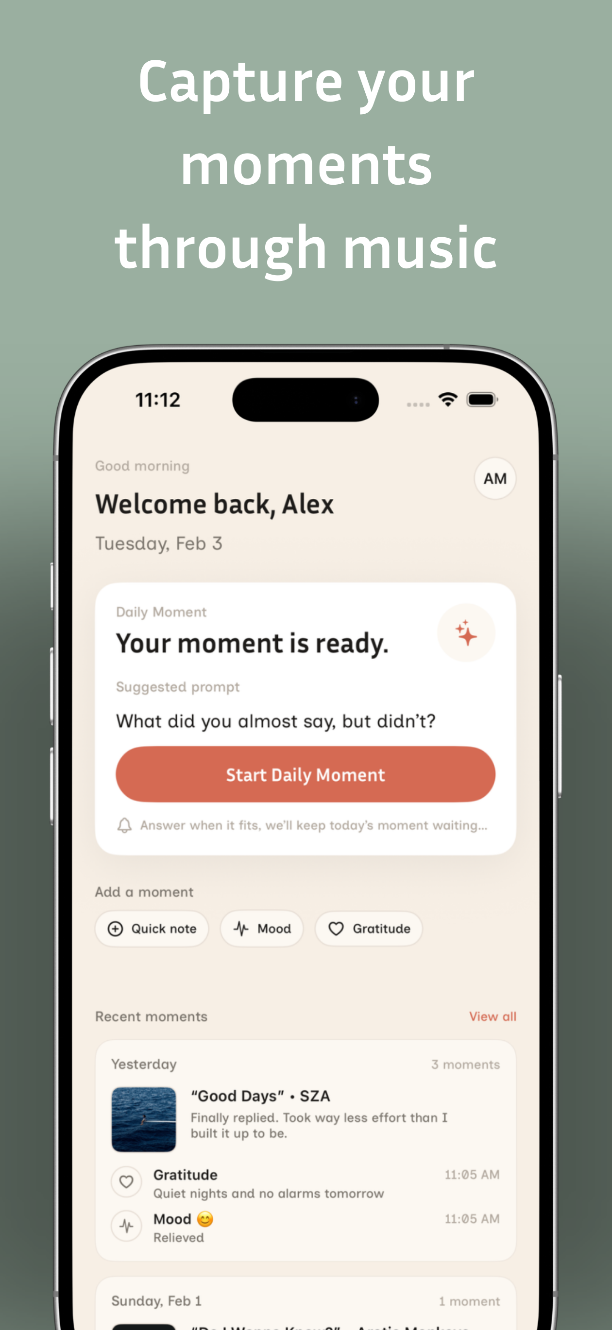 Trace: A Daily Journal - Main product screenshot demonstrating key features and user interface