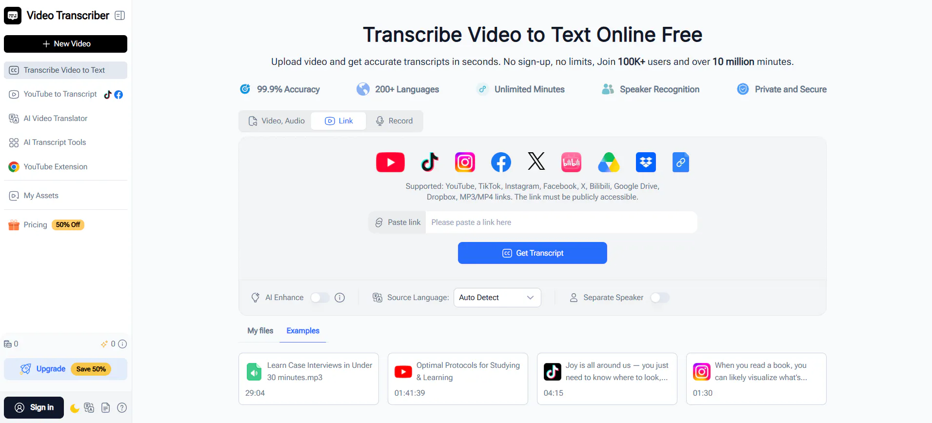 Video Transcriber AI gallery image
