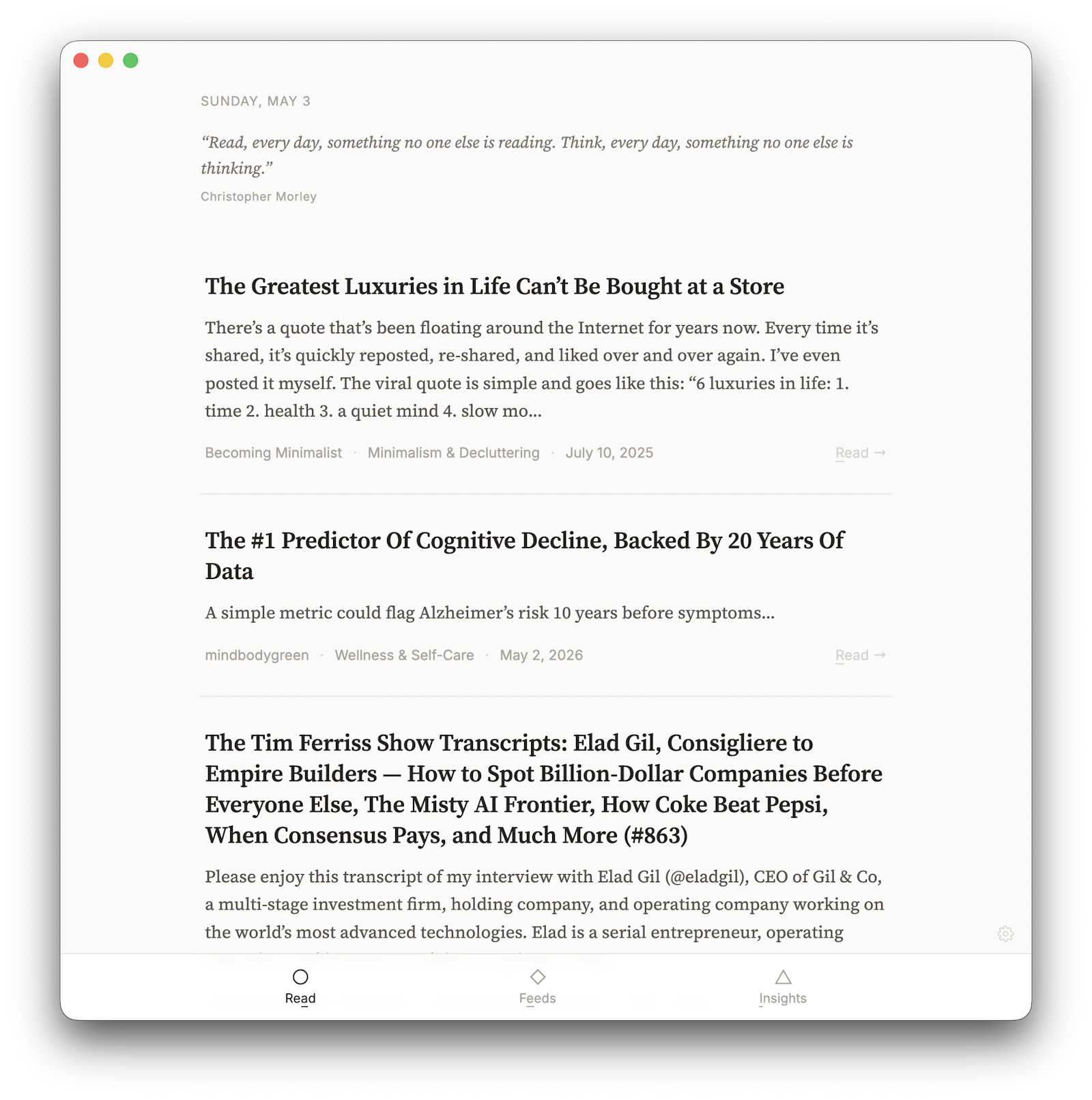 Mindful Reader screenshot 2