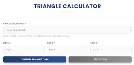 Triangle Calculator gallery image