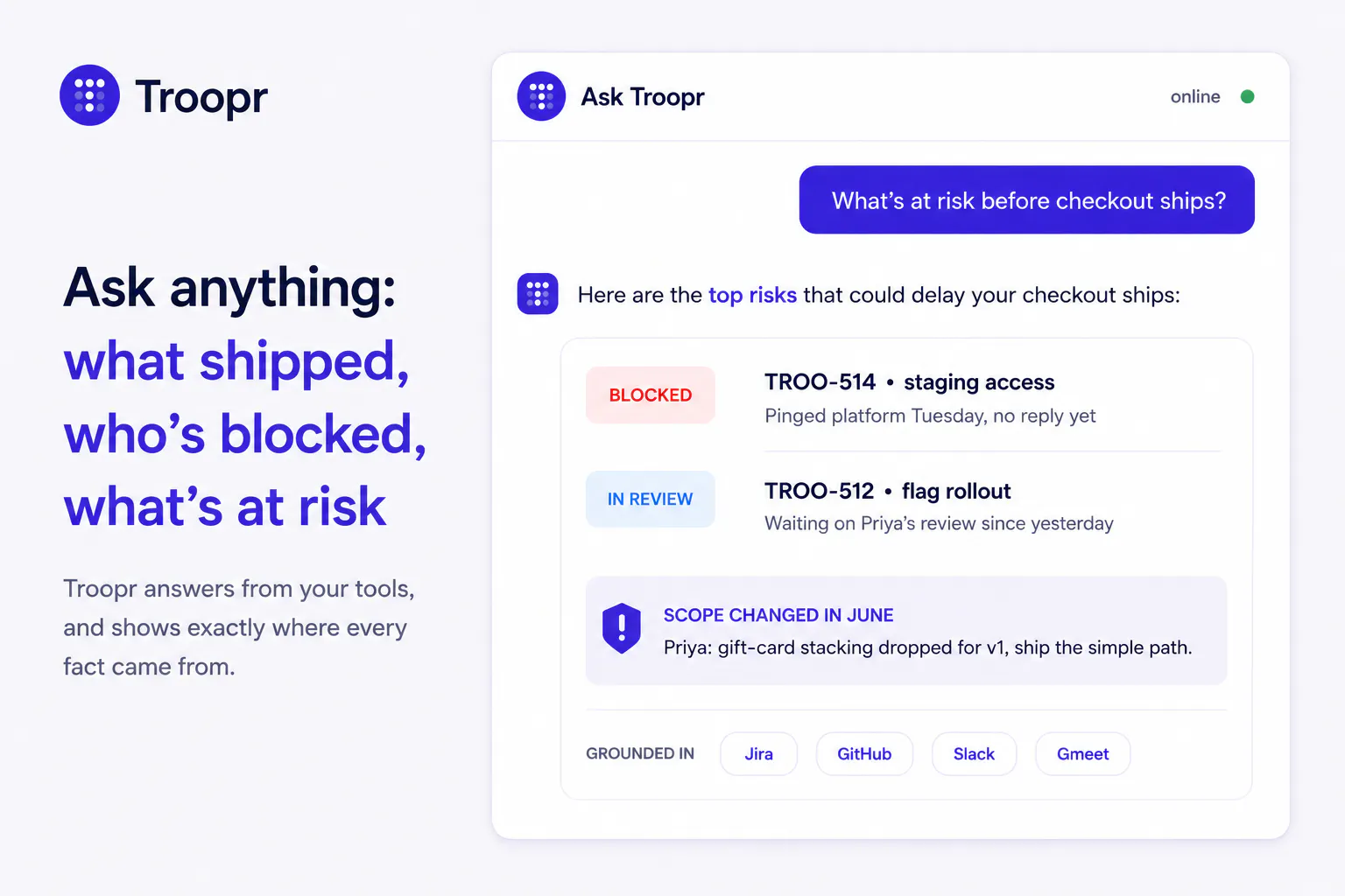 Troopr AI Scrum Master gallery image