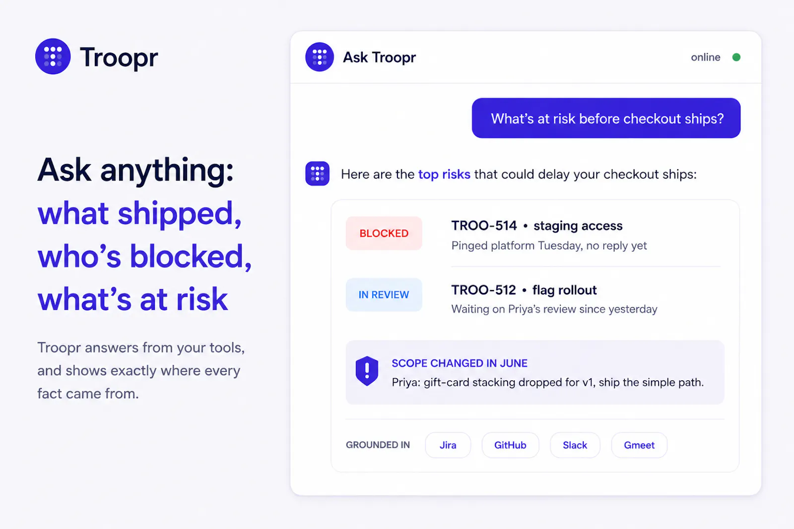 Troopr AI Scrum Master screenshot 7
